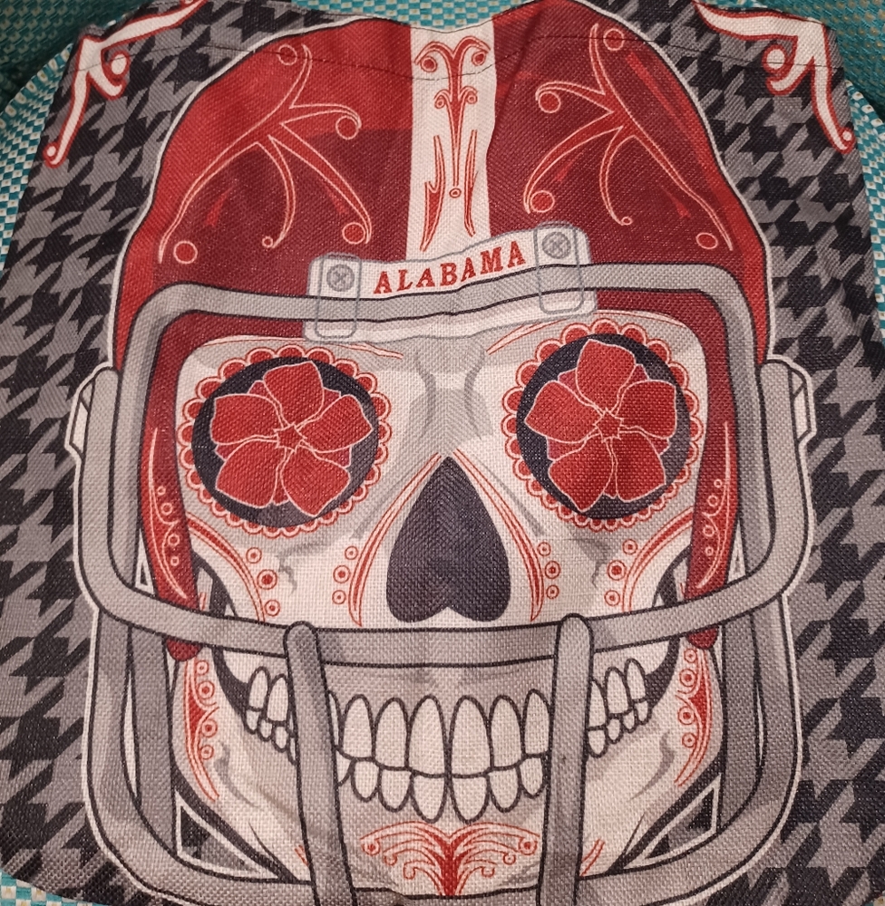 Alabama Skull Graphic Tote